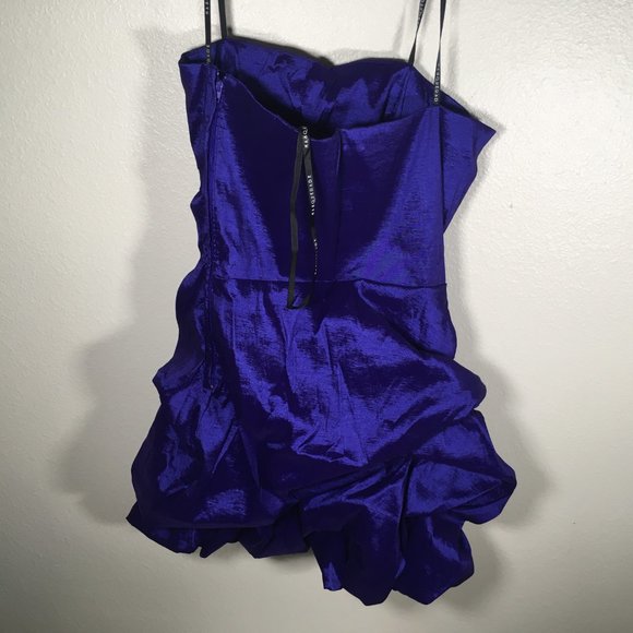 MASQuerade Purple-ish blue Pick Up Prom Dress - Picture 2 of 5